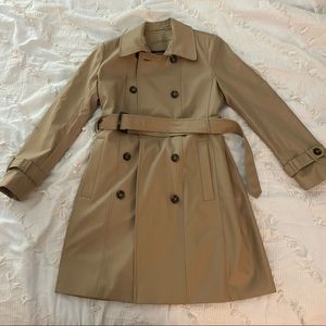 calvin klein brown/tan coat with belt